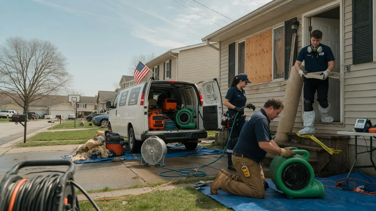Water Damage Restoration in State Line, IN near me